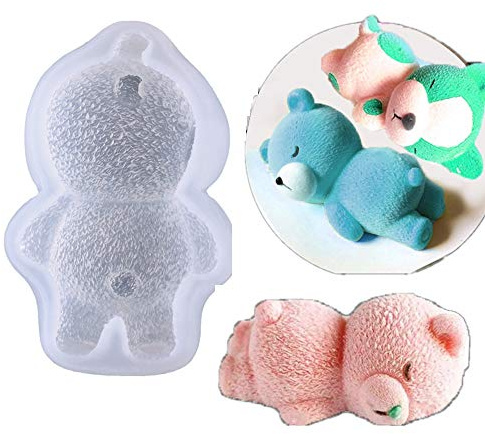 Uteruik Moule en silicone en forme d'ourson pour gâteaux, fondants, accessoires de cuisine, accessoires de pâtisserie