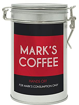 Sistir, Personalised Coffee Gift In A Tin. Perfect for Coffee Lovers. 9 Label Colours to Choose From. 100% Arabica Grounds, Roasted and Packed in the UK. 150g