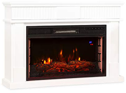 KLARSTEIN Chimenea eléctrica, Calefactor eléctrico para salón e Interior, Chimenea eléctrica con Llama LED, Chimenea con Mando a Distancia, Chimenea eléctrica, Función App, Control de Tempe