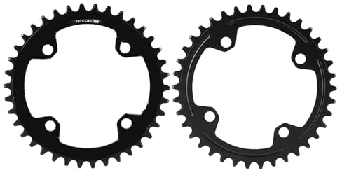 Anneau de chaîne de vélo, 104 BCD VTT VTT vélo étroit Large Plateau Rond Forme Unique Anneau de chaîne 32 T 34 T 36 T 38 T(38T)
