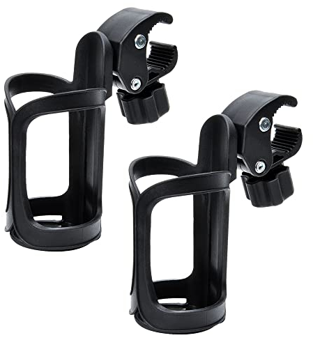 Portavasos de Bicicleta ，2 Pcs Soporte para la Botella de la Bicicleta jaulas para Botella de Agua de Ciclismo para Bicicletas de Montaña, Cochecitos de Bebé, Silla de Ruedas