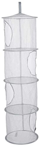 Gcroet Rangement Suspendu à 4 Niveaux Pliable, Filet de Rangement en Mailles Suspendues, Organisateur de Jouets