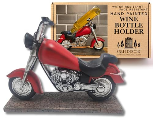 Motorcycle Bottle Holder | Motorbike Ornament | Funny Motorbike Gifts | 34cm Bottle Holder Bike | Biker Wine Bottle Holder with Amazing Detail | Funny Motorbike Gifts for Men | Wine Gifts for Men