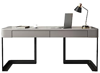 Laptop-Tisch Computertisch Italienischer leichter Luxus-High-End-Schreibtisch aus Rock-Schiefer for Zuhause, einfacher kleiner Büro-PC-Schreibtisch, kleiner Schreibtisch aus Rock-Schiefer, PC-Tisch Ar