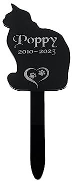 Personalised, Cat Memorial Plaques, Gift, Pet, Dog, Rabbit, Garden Sign, Grave Marker, Kitten