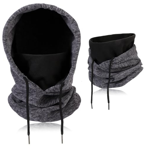 TAGVO Sturmhaube Winddichte Skimaske, Thermo-Fleece-Kapuze Winter Mehrzweck Verwendung, Warm Gesichtsmaske für Herren Damen, Gesichtsmaske Atmungsaktive Gesichtsbedeckung, Schwerer Nackenwärmer