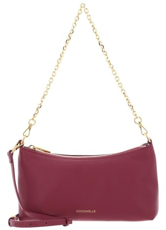 Coccinelle Aura Mini Bag Grained Leather Rosewood