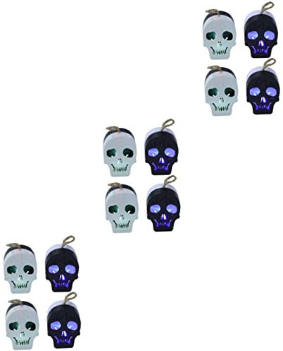 HOMSFOU 12stücke Halloween Tischleuchte Mit Dekorative Kerzenlampe Für Halloween-Party-Dekoration Batteriebetrieben Vielseitig Einsetzbar Für Feste Bars Und Büros Langlebig Und
