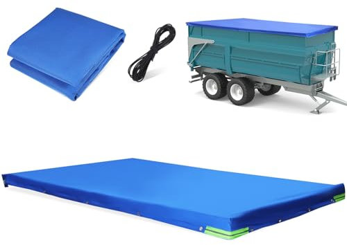 GLEAVI Wohnwagen Abdeckplane: Wohnmobil Schutzhülle Abdeckplane Anhänger Abdeckung(Blue)