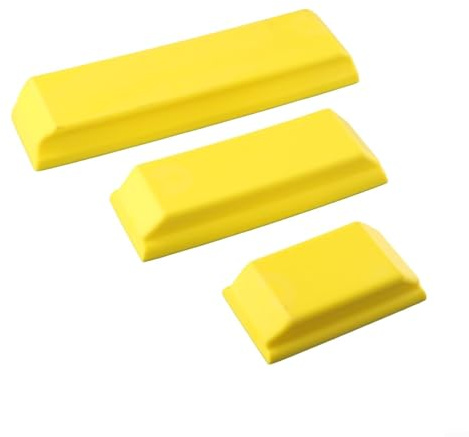 3Pcs Professional Abrasive Sanding Block, Hand Sanding Block Set, Polishing Hook And Grinding, For Car Body And Painting Workshops, Detail Workshops