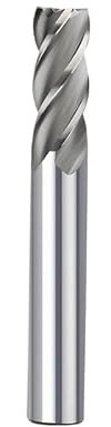 Fresa HSS M2 de 4 puntas de flauta, herramienta de fresado CNC de 1/5-12mm, cortador de Metal de vástago recto, broca enrutadora de aluminio, 1/5 Uds.(5PCS(4-12mm))