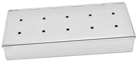 ibasenice Räucherbox Aus Edelstahl Für Grills Mit Löchern Für Holzchips Als Grill-räucherbox Für Outdoor-grillabende