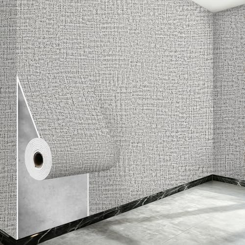 Anttyscar 3Roll Grey Thicken Self Adhesive Wallpaper 3D Thermal Insulating Peel and Stick Wallpaper Thermal Insulating Wall Panels Stick On Wall Covering Kitchen Removable Furniture Sticker