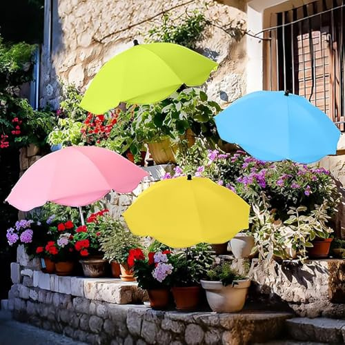 MIAOLLUN Ombrelloni per Piante da Esterno, Ombrello da Giardino da 40 Pollici con Angoli Regolabili Copertura per Tende da Sole per Piante in Vaso E Aiuole,4pcs