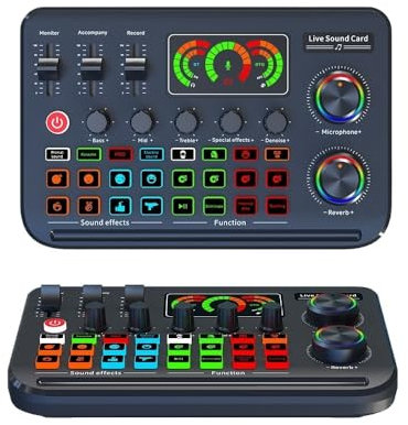 Mesa Mezclas DJ, 3 uds F996MAX tarjeta de sonido en vivo controlador de DJ Podcasting estudio grabación mezclador de Audio profesional