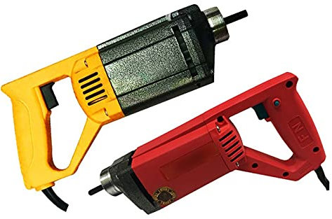 Malaxeur Beton, Vibrateur de vibrateur de construction Vibromator Crayon électrique à la main avec 1m 1.2m 1.5m Tuyau(1280W aluminum body without rod)