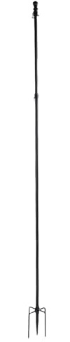 SIXRUN 10FT Stainless Steel Ground Flag Pole with 5 Prong Base, Sturdy Yard Flagpole Pole for Garden Yard Pole Yard Flagpole for Outdoor Use
