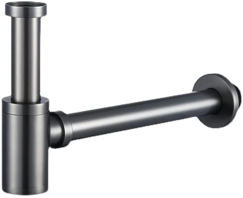 Juego de desagües latón redondos con sifón desodorizante for lavabo baño desagüe emergente Para Lavabo De Baño y Lavabo(Type 1)