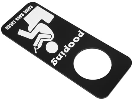 CONGARTENO Panneau Toilette Amusant Occupé pour Porte de Salle de Bain Suspension Compatible Poignées et Facile à Installer Accessoire Déco Salle Bain Humour