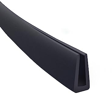 Profilé de bordure en U en plastique, joint d'étanchéité en caoutchouc noir de 10 m (32,8 pi), protection de bordure for projets de bricolage en tôle, voiture, porte, largeur x hauteur(11mm x 7mm)