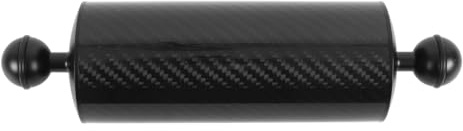 Ludom Bras flottant en fibre de carbone pour système d'éclairage ultra-léger à flottabilité sous-marine de 1 pouce pour plateau de plongée (noir, diamètre 60 mm, 8)