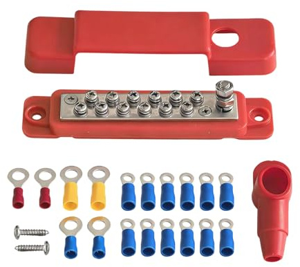 Morsettiera – Adattatore Da Pannello Compatto 7x3x2,5 Cm | Connettore Elettrico | Connettore Filo | Componente Di Connessione Di Cablaggio Sicuro Per Quadri Di Controllo, Progetti Elettrici E Installa