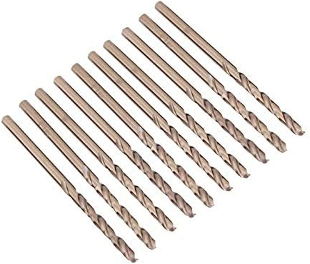 M35-HSS-Kobalt-Bohrer, 10er-Set, Spiralbohrer-Bitset, 1–5 mm, zum Bohren in Edelstahl