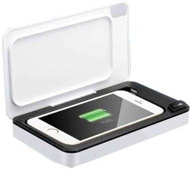 Telefono sterilizzatore del Prodotto disinfettante Box UV Smartphone Sanitizer con UV disinfettante per iPhone Android Cellulare Lettori MP3 Auricolari Bluetooth Orologi Giocattoli Keys Gioielli