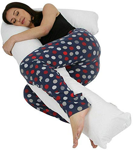 GB TEXTILE L Shaped Pillow - Best Pregnancy Maternity Use Pillow, Full Comfort Body Support
