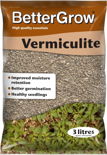 Vermiculite Medium Grade 3L Horticultural Growing Medium & Root Growth Booster for Indoor & Outdoor Seeds & Plants