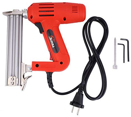 Kuuleyn Pistola de Clavos eléctrica, 1800W AC 220V Pistola de Clavos eléctrica 100PCS F30 Pistola de Clavos Recta Grapadora Clavadora Carpintería Herramientas de carpintería(EU Plug)