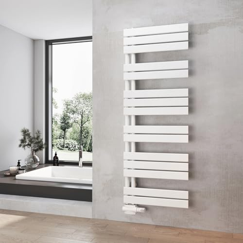 Heilmetz Badheizkörper Weiß Handtuchtrockner Heizung 500 x 1385 mm Bad Heizkörper Handtuchheizkörper Handtuchwärmer