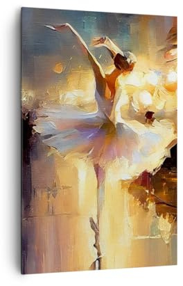 Quadri Moderni Soggiorno Ballerina Danza Colore Ad Olio Quadro su Tela Verticale 80x120cm Stampe da Parete Camera da Letto 1 pezzo Wall Art Canvas Grandi Decorazione Murale Immagini PA80x120-5985