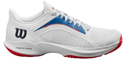 Wilson herr Hurakn 2.0 tennissko, vit/Deja Vu Blue Red, 38 EU, Vit Deja Vu blå Wilson röd, 11.5 UK