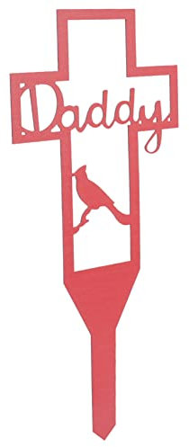 VINTORKY Croix Métal pour Jardin Décoration De Cimetière Pieu pour Sépulture Accessoire De Jardinage Élégant pour Commémorer avec Style