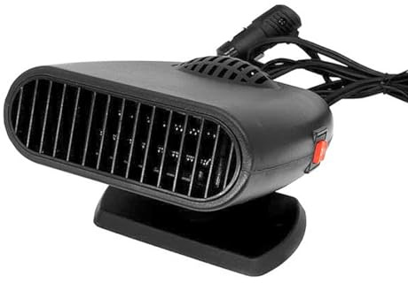 FONGKNOX 12 V tragbare Autoheizung, 150 W, Scheibenentfroster, 2-in-1, Heizung und Kühlung, Stromversorgung über Zigarettenanzünder, leiser Betrieb, Luftzirkulation im Auto, 180 Grad Einstellbarer
