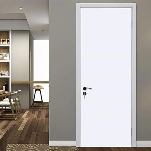 Türtapete Selbstklebend 80x210 cm Türfolie Selbstklebend Weiß Türaufkleber Türposter Weißes Muster Türsticker Fototapete 3D Effekt für Schlafzimmer Wohnzimmer Küche 1599A