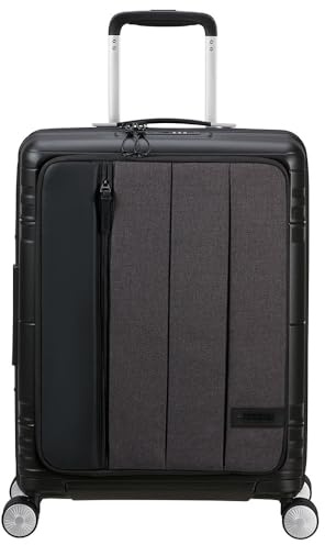 American Tourist Hello Cabin - Spinner S, Expanderbart handbagage, 55 cm, 39/45 L, Gray (Grey Melange)