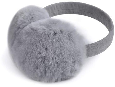 Harssidanzar Damen Winter Ohrenschützer,HL302EU,Grau