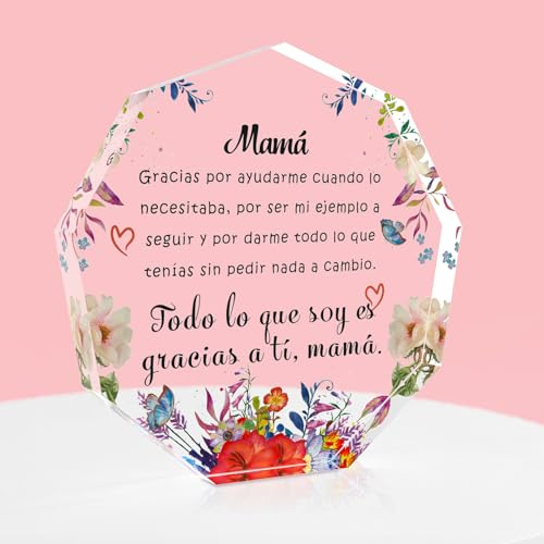 Regalo para Madre, Regalo dia de La Madre, Placa Acrílica, Regalos para Madres, Regalos Mama, Regalos Originales para Madres, Regalo para Una Madre, Regalos Madres, Regalo Madre Cumpleaños Navidad