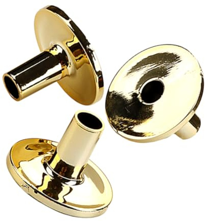 3 Stück Abs Unterlegscheibenhülsen für Schlagzeugständer Gold | Stabilitätsfördernd, Stoßdämpfend, Modernes Design, Passend für Drumset Zubehör