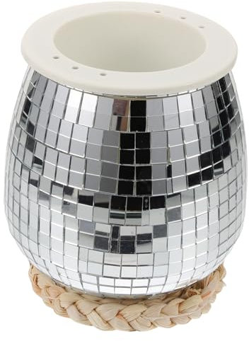TOYANDONA Disco Ball Decoration Hanging Disco Planter Mirror Surface Planter Indoor Outdoor Flower Pot Elegant Garden Decor