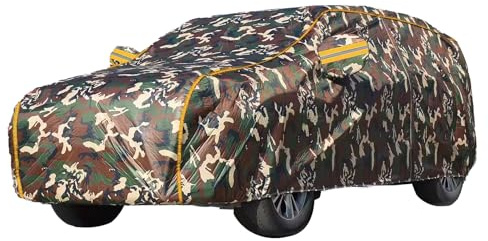 Auto Abdeckplane für Toyota Land Cruiser Prado SUV Autoabdeckung Wasserdicht, UV-beständig, Staubdicht, Kratzfest,mit Seitlichem Türreißverschluss und Rückspiegeltasche