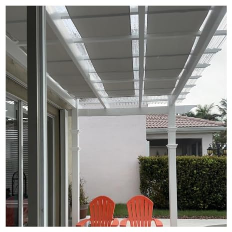 Rygcrud Voiles D'ombrage, Toile D'ombrage Extérieure, Bandes D'ombrage en Toile pour Pergola, Toile avec Œillets, Protection UV(1x7m(39.4 x23'))