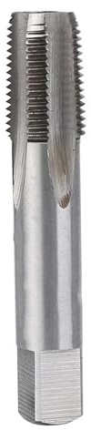 1/8-27 NPT Gewindebohrer mit gerader Nut, CNC-Gewindeschneidwerkzeug aus Hochgeschwindigkeitsstahl for Stahl und Edelstahl