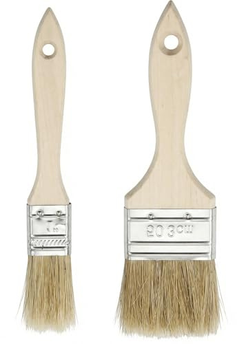 2 PCS Pastry Brushes, Pastry Brushe, Wooden Durable Cooking Brush for Baking, BBQ Grill, Non Slip Handle, for Grilling, and Glazing, Basting Brush Kitchen Brush for Spread Marinade Sauce