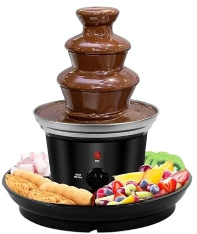 Three Layer Chocolate Fountain Machine Electirc Fondue Set Detachable Mini Nostalgia Melting Smooth Continuous Flow