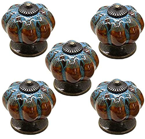 FBSHOP(TM) 5PCS Landhausstil Möbel Griff Moderne Leopard Kabinett Knöpfe und Türknauf Tür Schrank Schublade Küche Türgriff Möbel Hardware