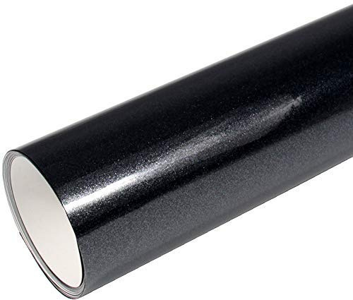 Rapid Teck® 9,86€/m² AutoFolie Serie 560MG ColorShift Gloss Black Sparkling 2m x 1,52m Schwarz Glanz Premium Car Wrapping Folie mit Luftkanal