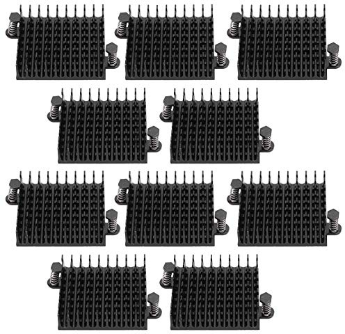Dissipatore di calore 10 pezzi, 42mm * 11mm * 40mm Aletta di raffreddamento termico del radiatore del dissipatore di calore in alluminio, per router, CPU, transistor amplificatori, ecc.
